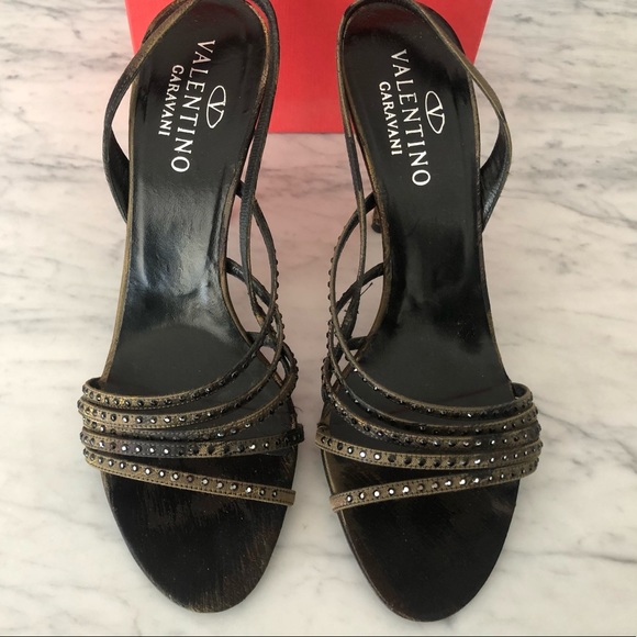 Valentino Crystal Slingback Sandals size 9 - Picture 7 of 7